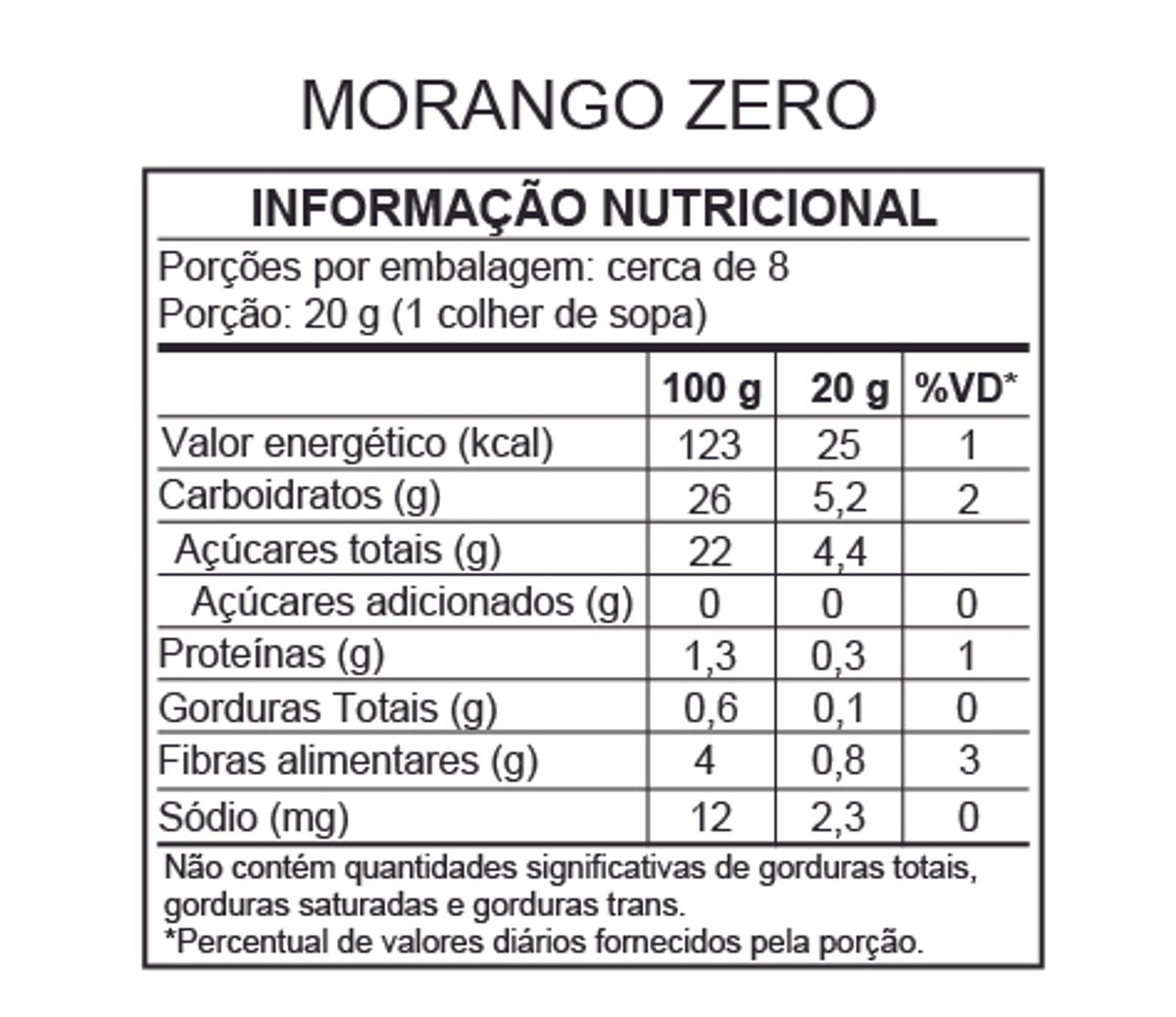 FOOD SERVICE - Geleia de Morango, Tâmara e Chia - Sem Adição de Açúcar 620g
