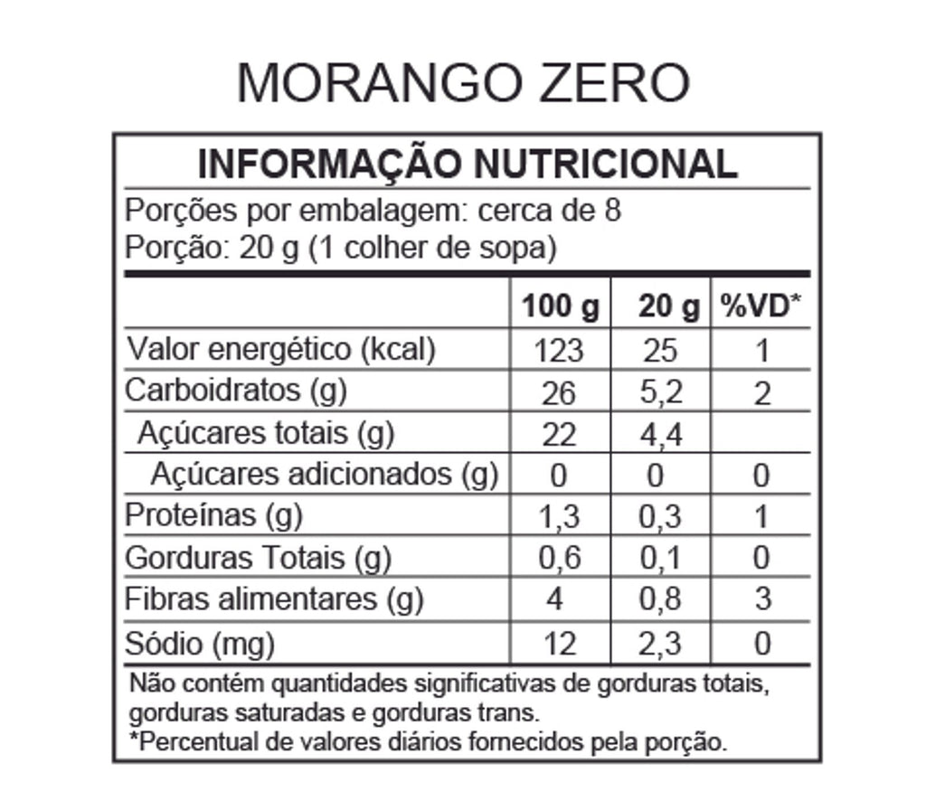 Geleia de Morango com Tâmara 150g - Sem Adição de Açúcar - VERSÃO SEM ADIÇÃO DE CHIA