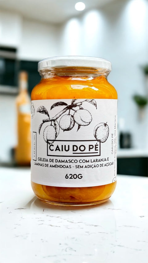 FOOD SERVICE - Geleia de Damasco com Laranja e Lâminas de Amêndoas - Sem Adição de Açúcar 620g