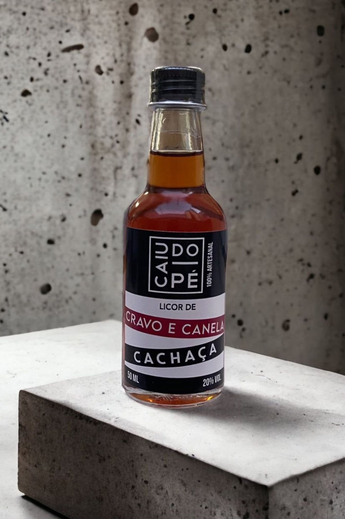 Mini Licor de Cravo e Canela Base Cachaça 50ml