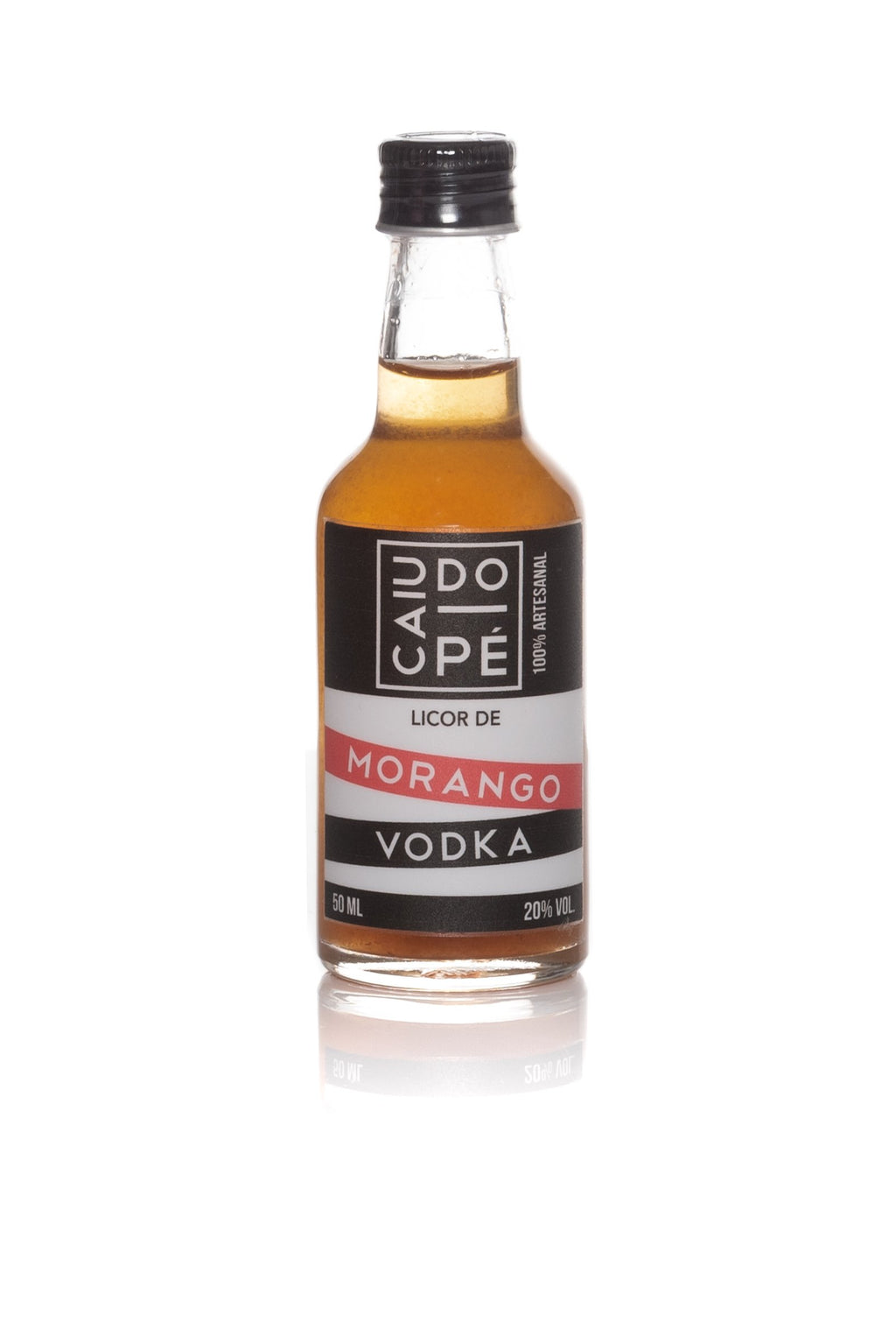 Mini Licor de Morango Base Vodka50ml