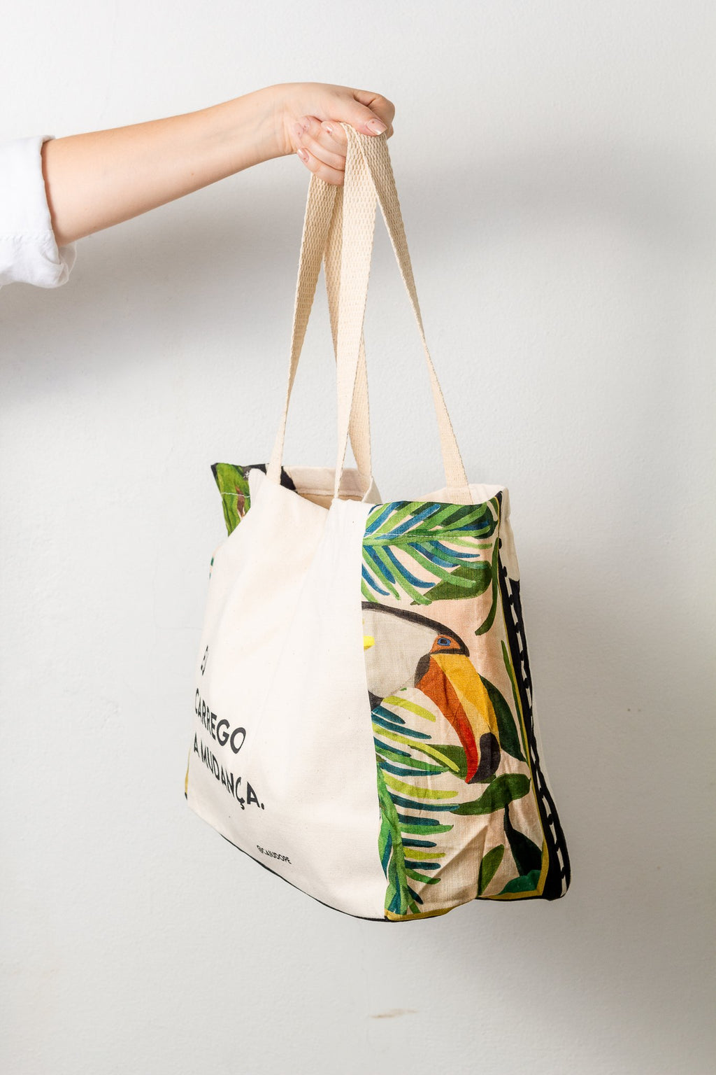 BOLSA |EU CARREGO A MUDANÇA| - versão com cordão