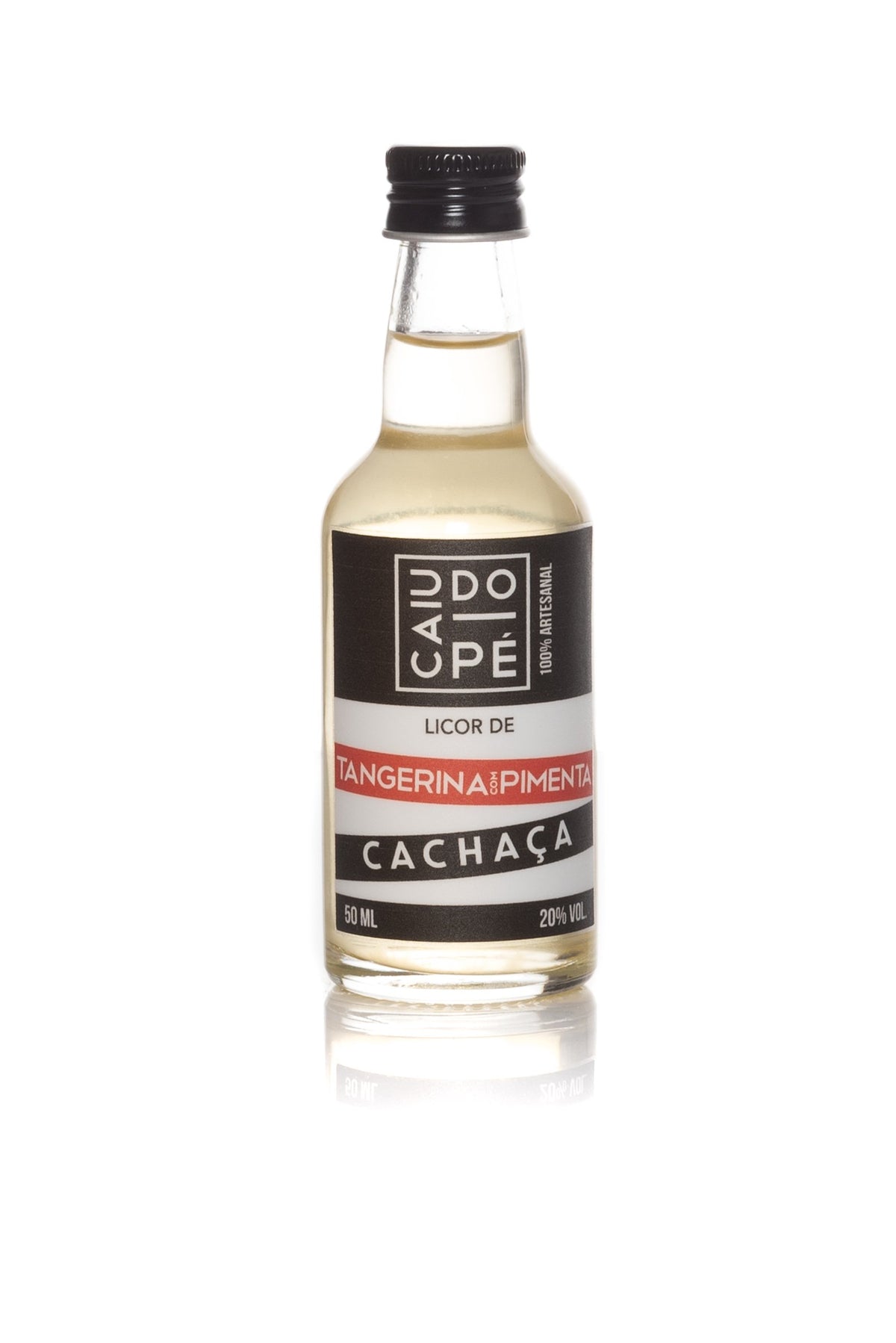 Mini Licor de Tangerina com Pimenta Base Cachaça 50ml