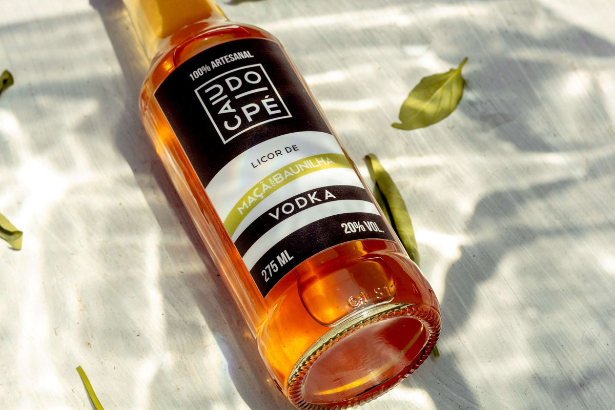 Licor de Maçã Verde com Fava de Baunilha Base Vodka 275ml