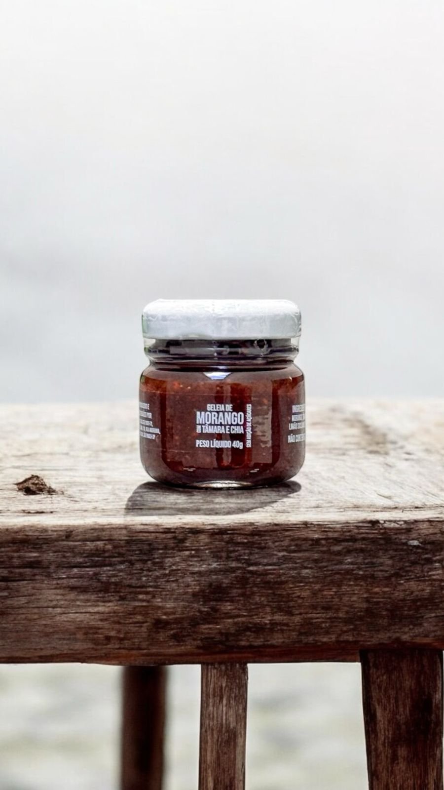 Mini Geleia de Morango, Tâmara e Chia 40g - Sem Adição de Açúcar