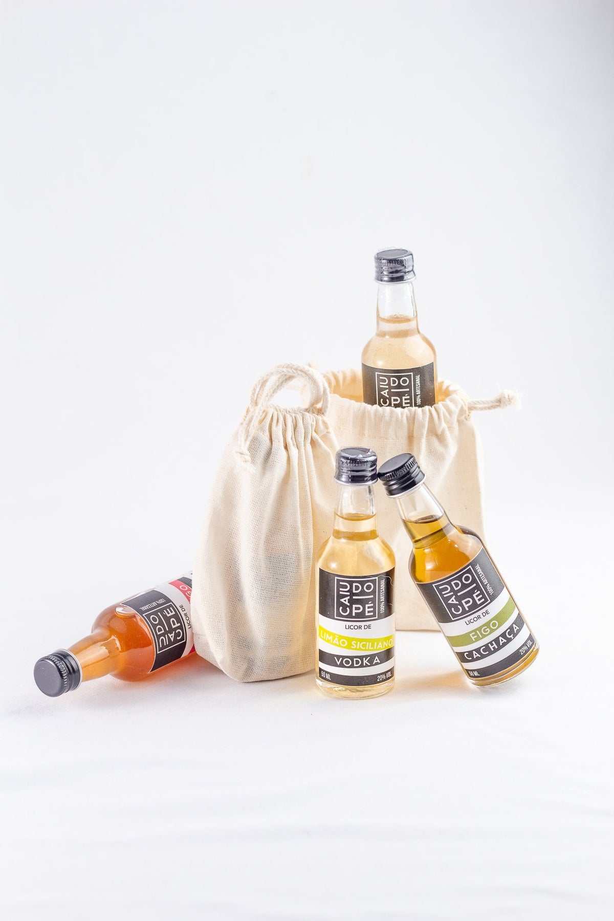 Saquinho de Algodão Cru para MINI LICOR 50ml - produção AFATEC