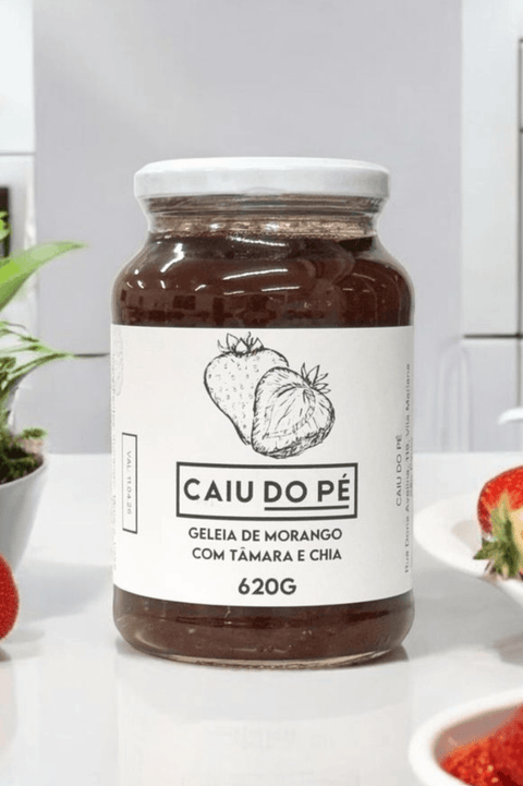 FOOD SERVICE - Geleia de Morango, Tâmara e Chia - Sem Adição de Açúcar 620g