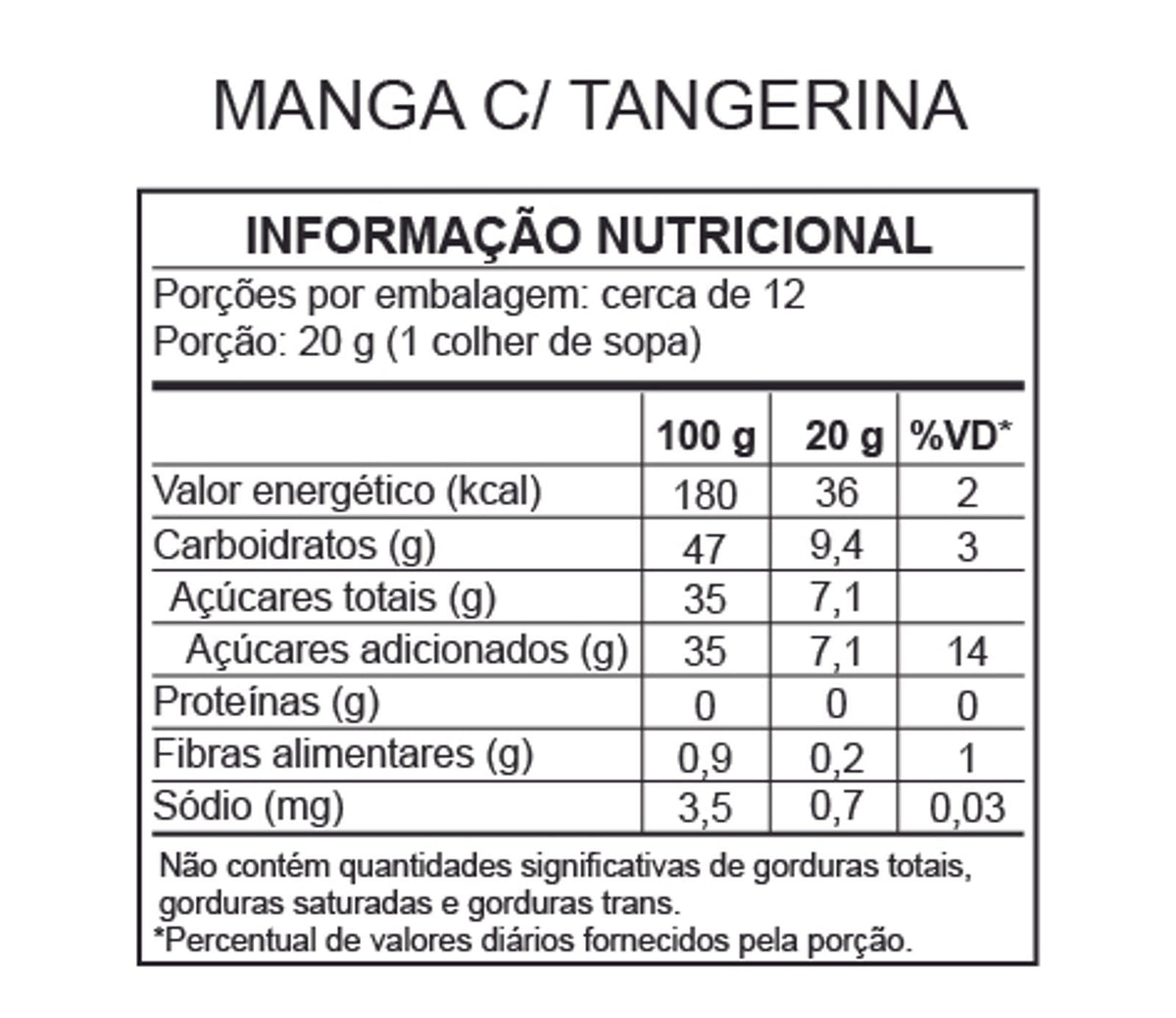 FOOD SERVICE - Geleia de Manga com Tangerina 680g