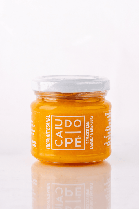 Geleia de Damasco com Laranja e Lâminas de Amêndoas 150g - Sem Adição de Açúcar