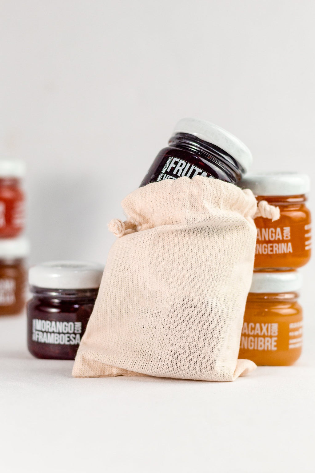 Saquinho de Algodão Cru para MINI GELEIA 45g - produção AFATEC