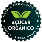 Geleia produzida com açúcar cristal orgânico